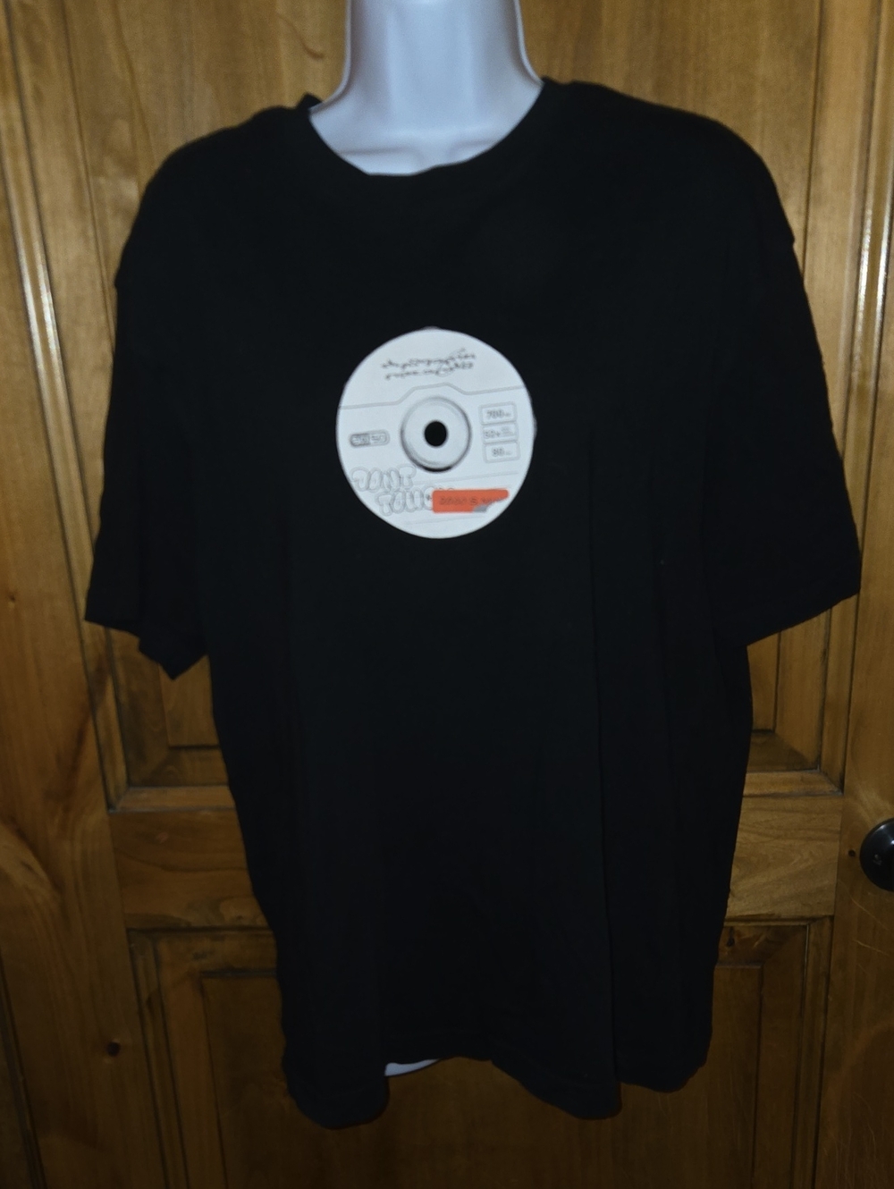Cotton On Black Crewneck Tee with Subtle Label Detail
